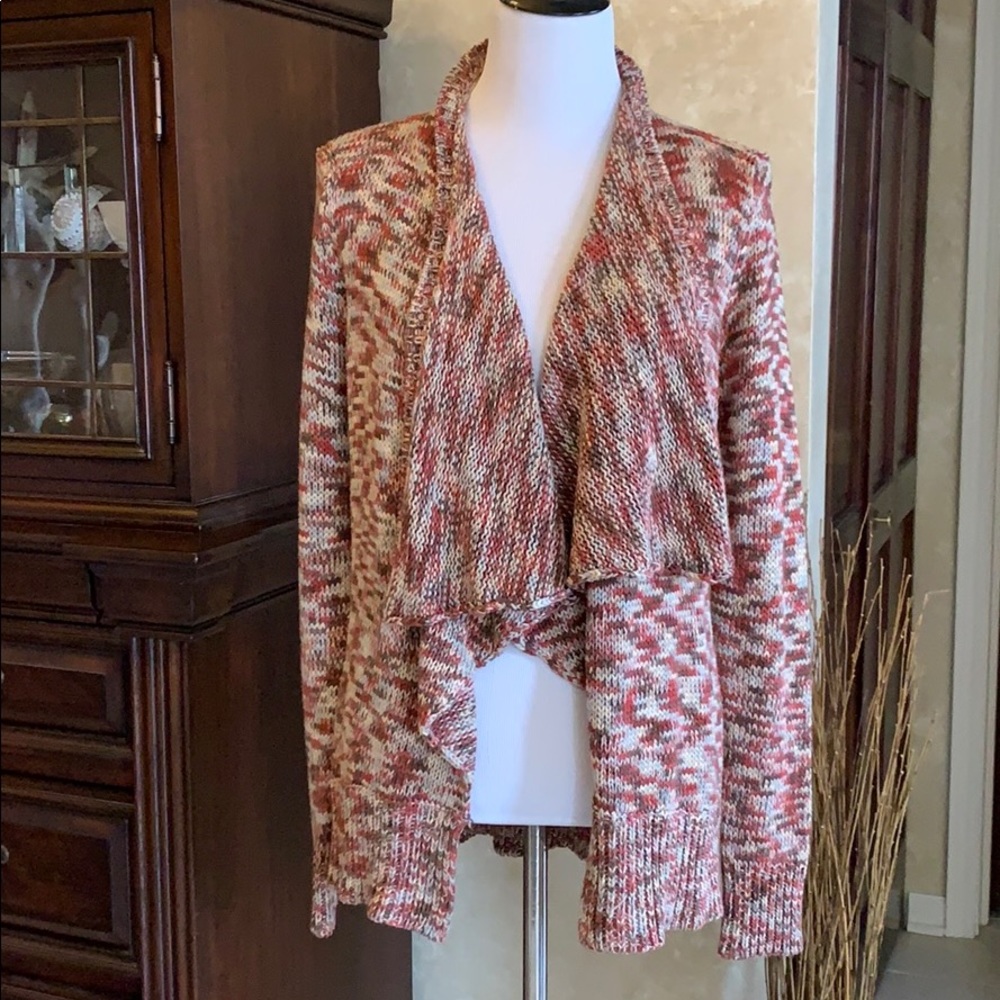 Skies are Blue (StitchFix) open waterfall cardigan